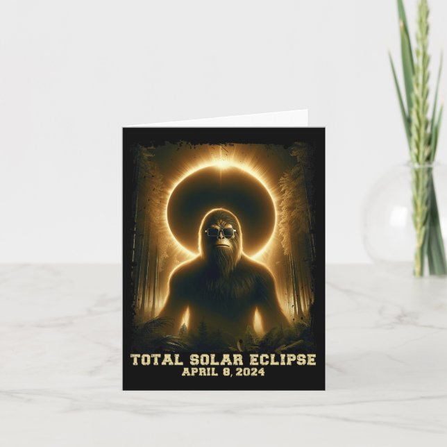 Carte Totalité 8 avril 2024 Éclipse solaire totale (Devant)
