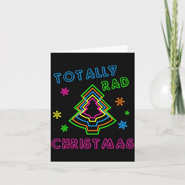 Carte Totally Rad Christmas - 80s Retro Christmas  (Devant)