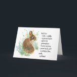 Carte Totem de lapin, anniversaire drôle de guide animal<br><div class="desc">La carte inspirée et chant religieux mais drôle de totem de lapin,  de guide animal est une carte d'anniversaire parfaite pour la personne dans votre vie qui montre toutes ces caractéristiques.</div>