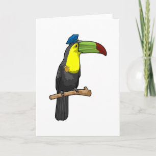 Carte Toucan en tant qu'agent de police Police
