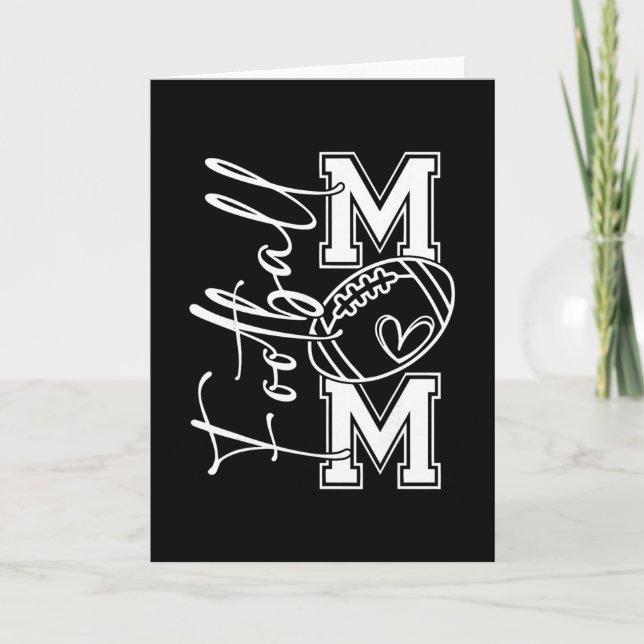 Carte Touchdown Foot US Maman Jour de Match Thanksgiving (Devant)