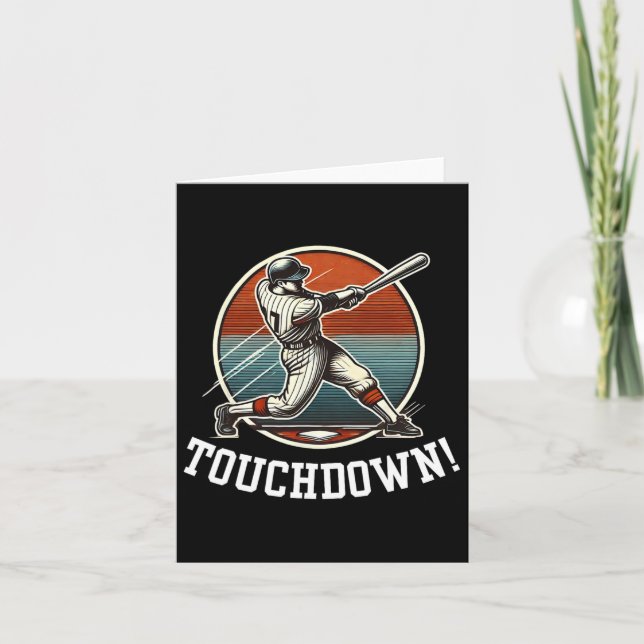 Carte Touchdown Homerun Sports Mash Up Football Baseball (Devant)