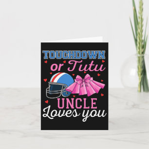 Carte Touchdown ou tutu Oncle t'aime Foot Genre