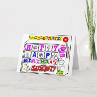 Carte Touchez le Jackpot d'anniversaire