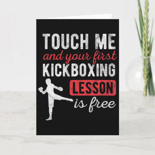 Carte Touchez-Moi Et Votre Première Leçon De Kickboxing