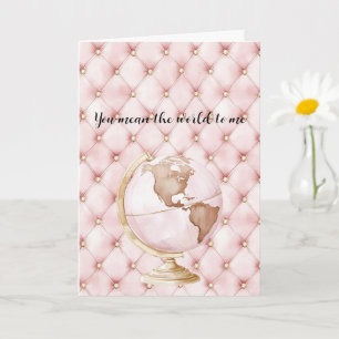 Carte Touffes d'or rose Vous représentez tout pour moi G