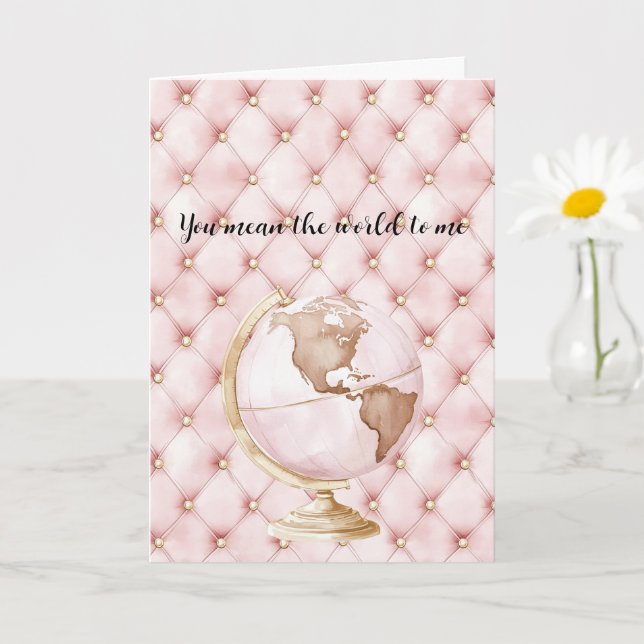 Carte Touffes d'or rose Vous représentez tout pour moi G (Petite plante)