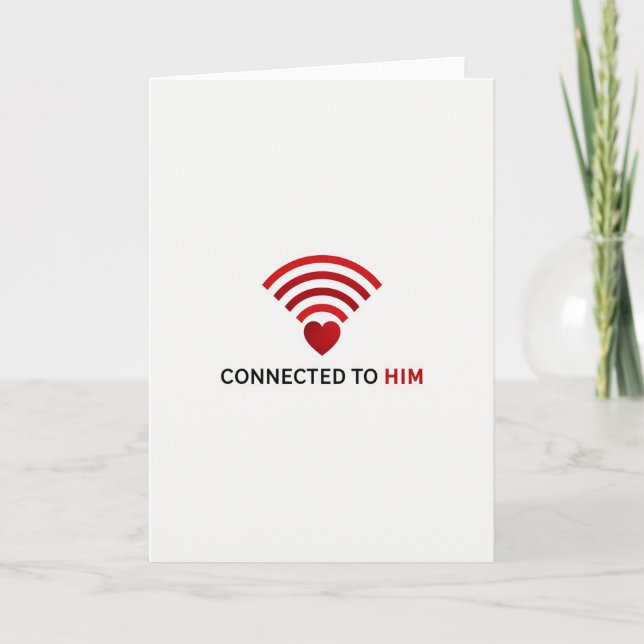 Carte Toujours Connecté à Lui (Devant)