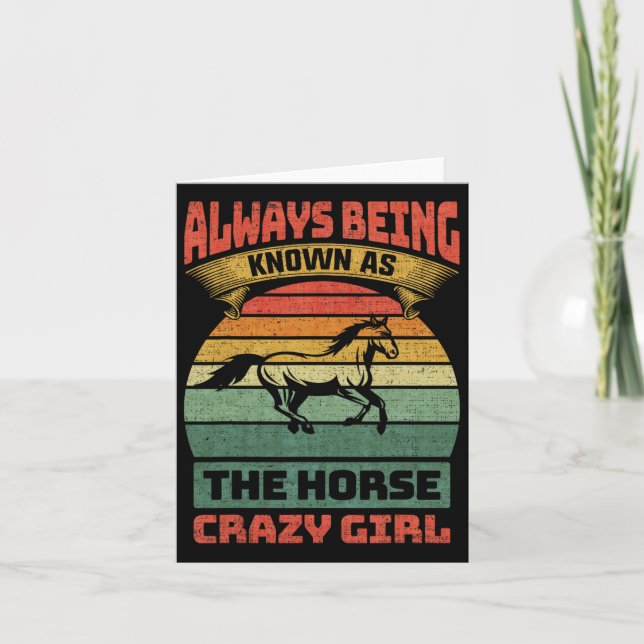 Carte Toujours Connue Comme Le Cheval Fou Fille (Devant)