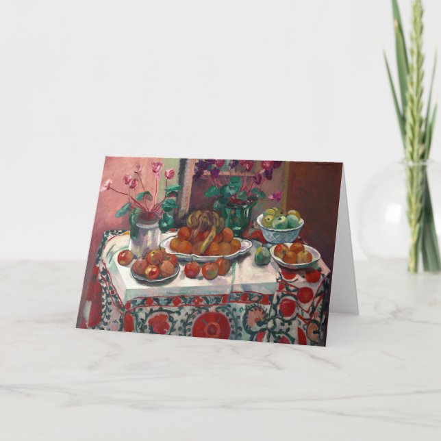 Carte Toujours la vie avec Cyclamens | Henri Manguin (Devant)