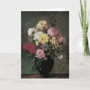 Carte Toujours la vie avec des fleurs dans Vase par Olaf