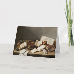 Carte Toujours la vie avec des livres   Jan Davidsz de H