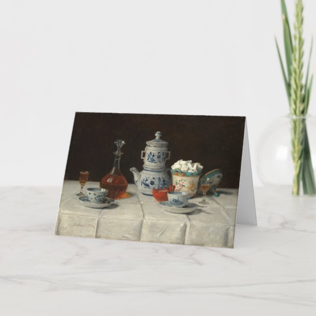 Carte Toujours la vie avec le cadre de café | Albert Ank (Devant)