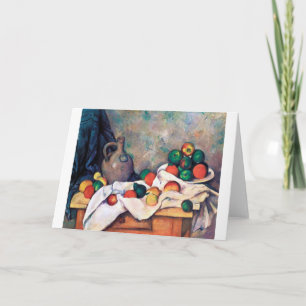 Carte Toujours la vie avec les fruits, Paul Cezanne