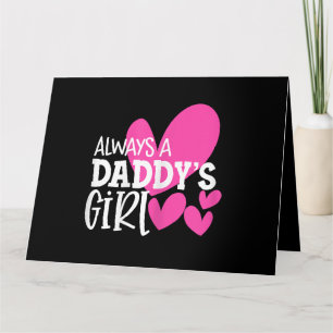 Carte Toujours une fille de papa Chemise fille filles fe