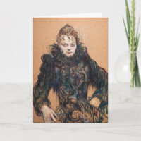 Toulouse-Lautrec - Femme avec un Boa Noir