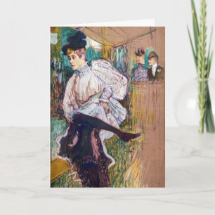 Carte Toulouse-Lautrec - Jane Avril dansant