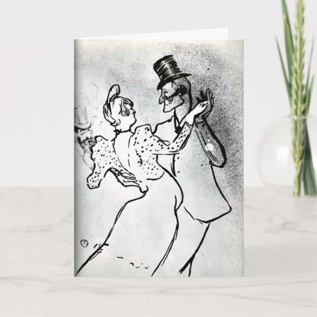 Carte Toulouse-Lautrec : La Goulue et Valentin, Valse (Devant)