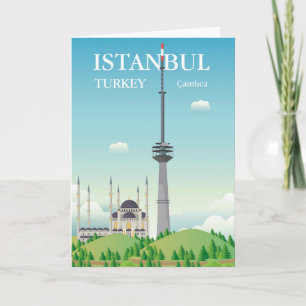 Carte Tour Camlica   Istanbul, Turquie