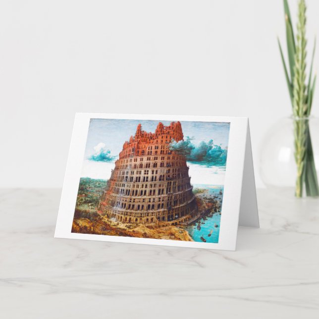 Carte Tour de Babel, Pieter Bruegel l'Ancien (Devant)