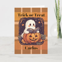 Tour de friandises d'Halloween pour fantôme de cit