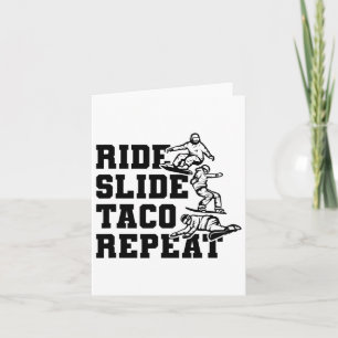 Carte Tour Diapositive Taco Répéter Snowboarder Snowboar