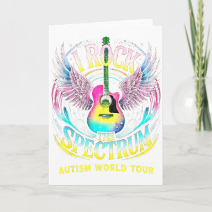 Carte Tour du monde Autisme Je Rock The Spectrum Maman I
