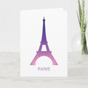 Carte Tour Eiffel Abstraite