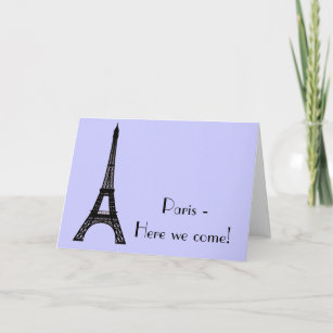 Carte Tour Eiffel de Paris