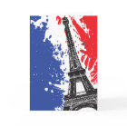 Tour Eiffel | Paris, France | Drapeau Grunge