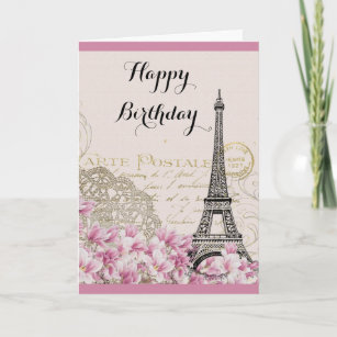 Cartes Paris D Anniversaire Zazzle Fr
