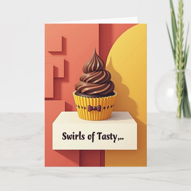 Carte Tourbillon de Chocolat Sucré (Devant)