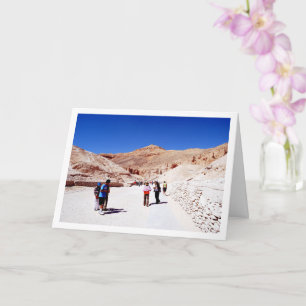 Carte Touristes dans la vallée des Rois, Louxor, Égypte