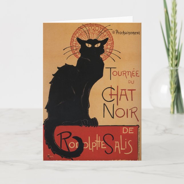 Carte Tournée du Chat Noir, Théophile Steinlen (Devant)