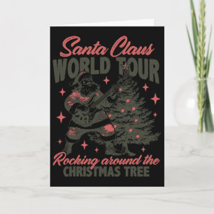 Carte Tournée mondiale de Santa Claus Rocking Around The