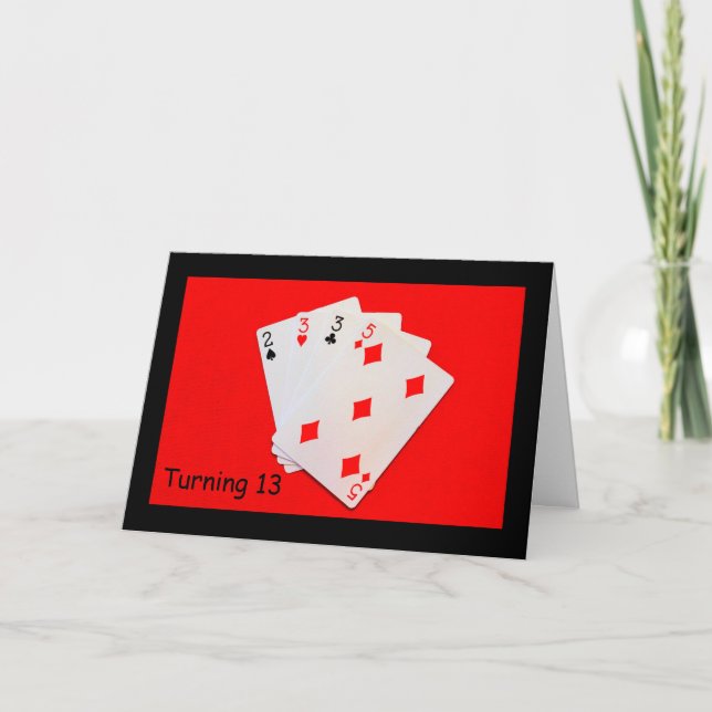 Carte Tourner À 13 Ans Est Une Grosse Affaire ! (Devant)