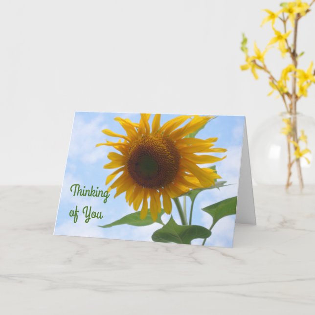 Carte Tournesol (Fleur jaune)