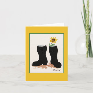 Carte Tournesol et bottes