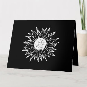 Carte Tournesol Jolie fleur fleur sauvage multicolore