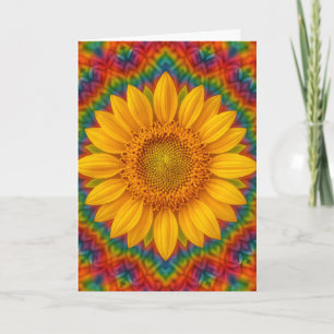 Carte Tournesol Kaléidoscope