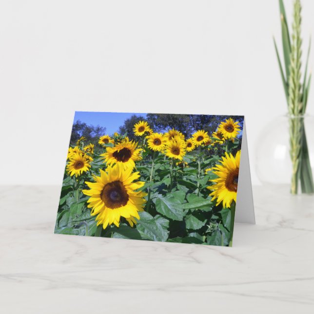 Carte Tournesol pour la maman (Devant)