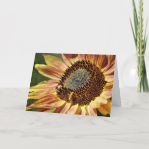 Carte Tournesol rustique