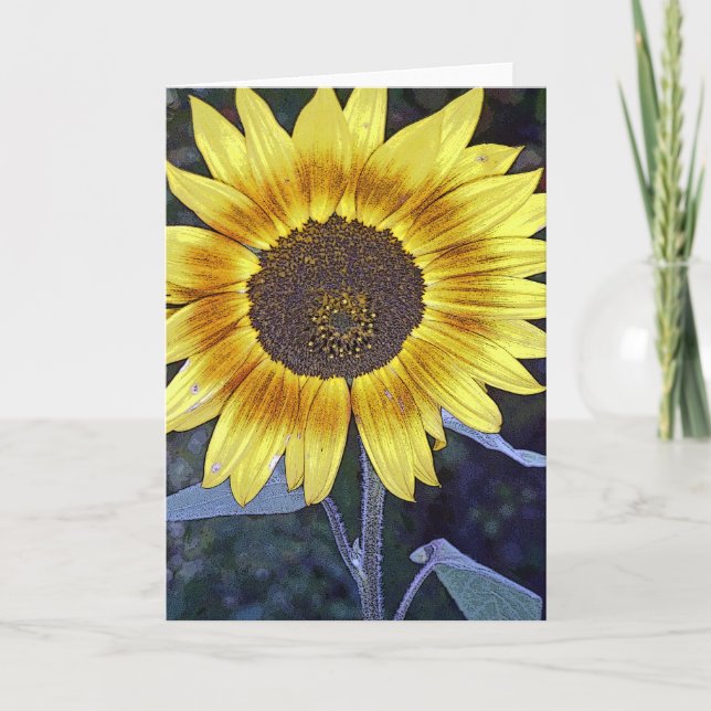 Carte Tournesol sauvage (Devant)