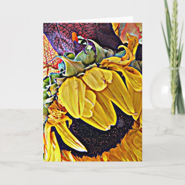 Carte Tournesol simple (Devant)