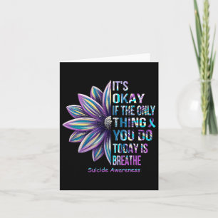 Carte Tournesol Suicide Prévention Mois de sensibilisati