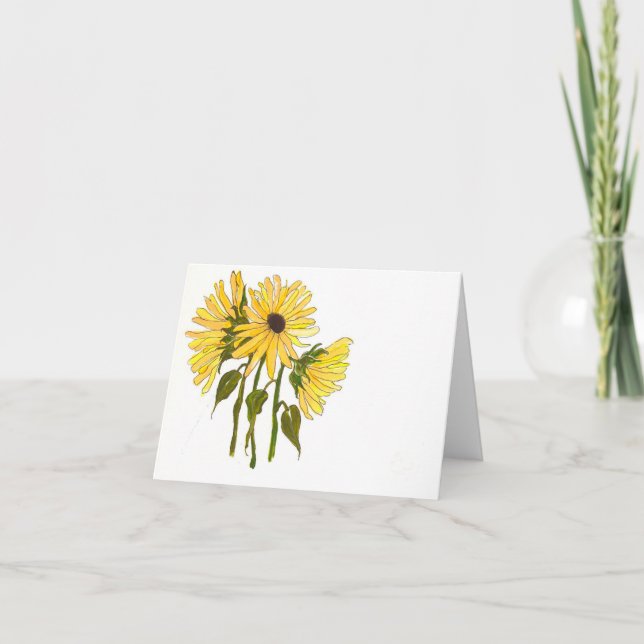 Carte tournesols (Devant)