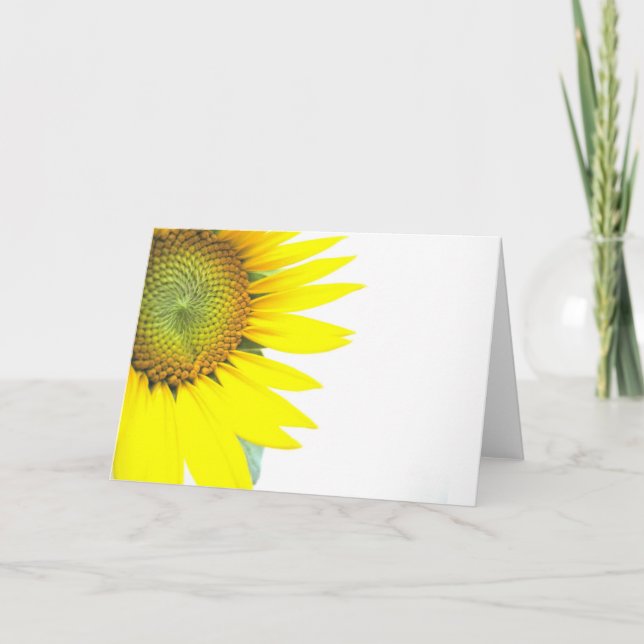Carte Tournesols de printemps (Devant)