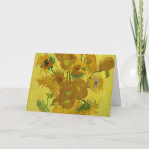 Carte Tournesols de Van Gogh Peinture Art