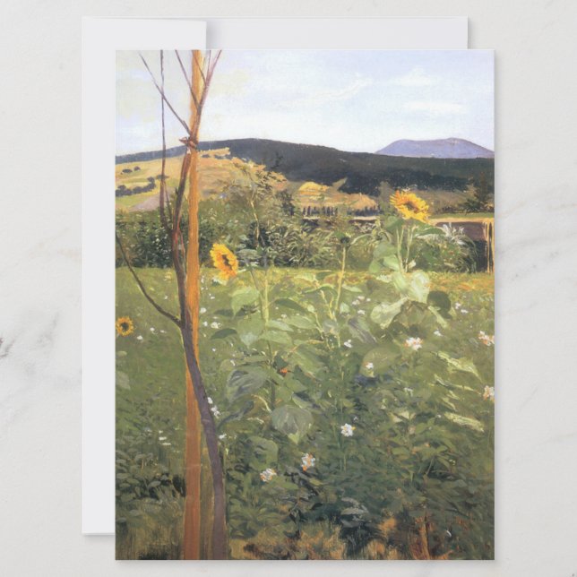 Carte Tournesols (par Jacek Malczewski) (Devant)
