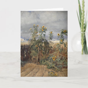 Carte Tournesols sur une plage   Thorvald Niss